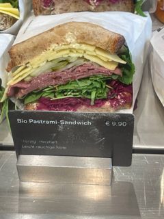 Bio Pastrami-Sandwich